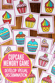 Viewing this page on your device? Visual Discrimination Games Cupcake Memory Matching Game Printable