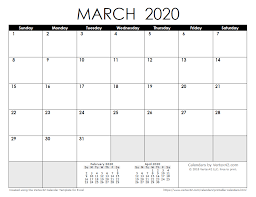 What i like about mom envy's calendar is that each month is on 2 pages. Monthly Calendar March 2020 Tablon