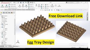 How To Design Egg Tray In Solidworks Part 1 Youtube