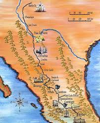 Camino Real De Tierra Adentro Y Ruta De La Plata Ruta Mexico Tips De Viajes Losviajeros Mapa De Mexico Ruta De La Plata Mapa De Mexico Antiguo
