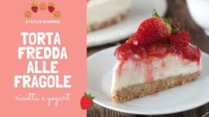 In a separate bowl, beat the egg whites with a hand mixer. Torta Fredda Alle Fragole Ricotta E Yogurt No Bake Strawberry Cheesecake Easy Recipe Youtube