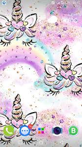 Cute unicorn facevector cartoon character illustrationdesign for child cardt shirtgirlskidmagic conceptisolated on white backgroundcute unicorn horse with. Cute Unicorn Girl Wallpapers Kawaii Backgrounds By Kawaii Apps Android Apps Appagg