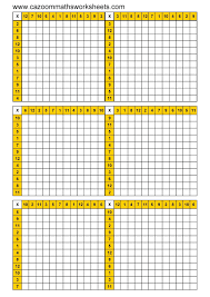 Blank Times Table Chart Printable Make A Blank Chart