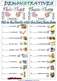 Demonstrative Pronouns Esl Exercise Worksheet Learning English For Kids English Grammar For Kids Grammar For Kids