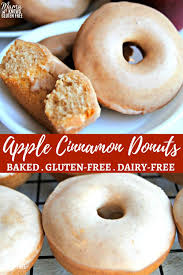 Gluten Free Apple Cinnamon Donuts Gluten Free Donut Recipe Gluten Free Doughnuts Dairy Free Donuts