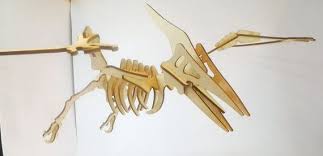 Pteranodon Pterodactyl 3d Wooden Puzzle Model Skeleton Sculpture Great Educational Gift For The Dinos 3d Dinosaur Puzzle Dinosaur Puzzles Wooden Puzzles