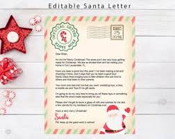 Letter From Santa Santa Letter Editable Letter From Santa Personalized Letter From Santa Santa Letter Santa Letter Printable Personalized Letters From Santa