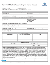 Novo Nordisk Blank Pap Application Fill Out And Sign Printable Pdf Template Signnow