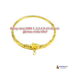 Kiềng Vang 9999 1 2 3 4 5 Chỉ Cho Nữ Gia Bao Nhieu Tiền Vang