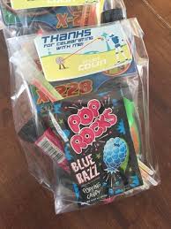 Birthday Party Goodie Bags Laser Tag Party Favors I Put Together For My Son S Gift Bags Laser Tag Birthday Party Laser Tag Party Laser Tag Birthday