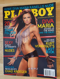 Playboy Magazine April 2008 WWE Diva Maria Kanellis Nude Wrestling Exc  Cond. | eBay