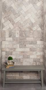 City Style Gray Porcelain Tile Floor Decor Brick Look Tile Brick Exterior House Stone Look Tile