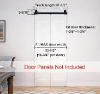Amazon.com: Herrajes para puertas plegables corredizas de almacén DIYHD :  Herramientas y Mejoras del Hogar