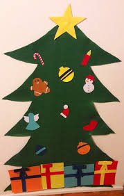 Idées bricolage et activités manuelles pour enfants sur le thème de noël : Bricolage Noel Un Sapin En Feutrine A Decorer A L Infini La Quiche Et Ses Lardons