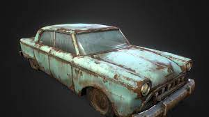 Old Rusty Car By Renafox Download 3d Model Rusty Cars Props Concept 3d Model