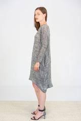 Black Crane Bud Dress Viscose Cotton And Linen In Peper Black Crane Dress Black Crane Types Of Dresses