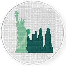 New york city counted cross stitch patterns. Charts Club Exclusive New York Liberty Statue Stitch Pattern Daily Cross Stitch