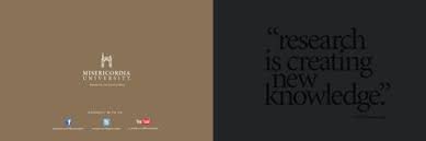 Misericordia Faculty Research Brochure by Misericordia University