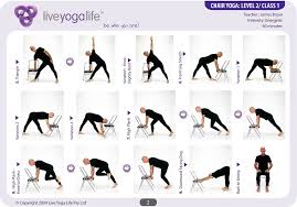 Printable Chair Yoga Poses Yoga For Seniors Chair Pose Yoga Chair Yoga