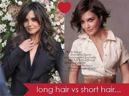 Long Hair Vs Short Hair Hair Romance Short Hair Styles Long Hair Styles Long To Short Hair