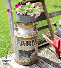 Free Garden Junk Up Cycling Projects Milkcan Gardenjunk Vintage Farmhouse Stencil Oldsignstencils Impati In 2020 Vintage Garden Decor Garden Junk Rustic Gardens