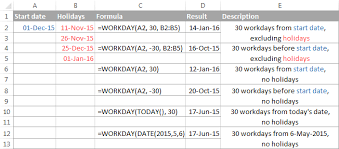 Excel Workday And Networkdays Functions To Calculate Working Days • it is the 200th day of the year and in the 29th week of the year (week starts from sunday). excel workday and networkdays functions