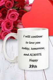 39 Years Wedding Anniversary Coffee Cup 39th Anniversary Gift Anniversarygift 39yeara 23rd Anniversary Gifts 22nd Anniversary Gifts Romantic Gifts For Him