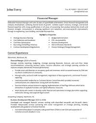 Finance Manager Resume Examples Teaching Resume Good Resume Examples