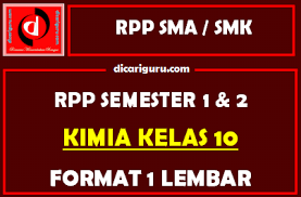 Download rpp kimia sma kelas x xi xii kurikulum 2013 revisi 2017 2018 semester 1 2 ganjil dan genap. Rpp 1 Lembar Kimia Kelas 10 Lengkap Dicariguru Com