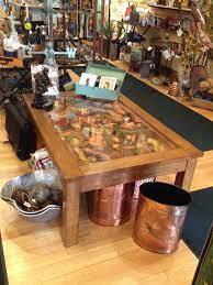Our collection of unique coffee tables come in elegant marble, gold, wood and more. Coffee Table Detailed 3d Carving Of Trout Stream Hand Carved In Usa See Detailed Picture Next 875 Hand Made Copp Country Gifts Coffee Table Gift Store