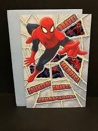 You can print at your home or office, at your local print shop, or via an online printing service! Marvel Comics Spiderman 3 D Poster Birthday Card Superhero With Envelope New Greeting Cards Invitations Home Garden Worldenergy Ae