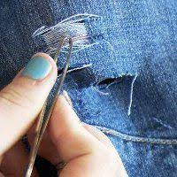 The first method is to take a large pair of very sharp scissors, a pair of tweezers, a seam ripper, and a little patience. How To Distress Jeans With Scissors And Tweezers Diy Distressed Jeans Distressed Jeans Diy Ripped Jeans