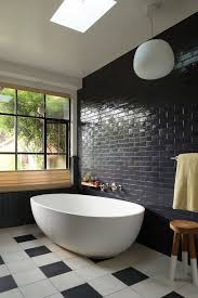 This week we installed diy black beadboard. Atlas Plumbing Sf With Eclectic Bathroom Also Black And White Floor Tile Black Beadboard Black Tile Wall Black Wainscoting Pendant Light Skylight Wood Stool Finefurnished Com