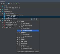 Managing Database Objects Tables Procedures Features Datagrip Sql Server Mysql Database