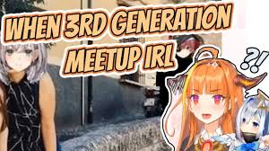 Sometimes, the world is a lot smaller and closer than we think. Kiryu Coco If Hololive 3rd Generation Irl Meetup Coco And Kanata Meme Review En Sub Youtube