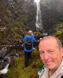 What a day! Sara and Alan causing chaos in the hills. They refused to learn  any of the wildflowers I so gallantly showed them, Alan fell down through  the smallest gap and