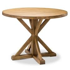 The Farmhouse Round Dining Table Has That Expertly Crafted Look That Brings To Mind Country Artisa With Images Round Dining Farmhouse Round Dining Table Round Dinner Table