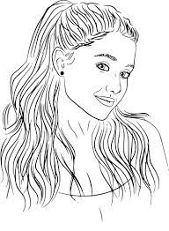 Ariana Grande Coloring Pages Iconcreator Info
