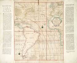 Magnetic Chart Of The Atlantic 1740s Stock Image C023