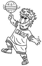 Southeast division, eastern conference coloring page. Coloring Book Miami Heat