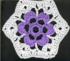 Great for using up leftover yarn and practicing your crochet skills, these granny square patterns are fun and easy to create. Flower Granny Hexagon Pattern Can Be Used To Turn Any 6 Petal Flower Flat Or 3d Into A He Hexagon Crochet Pattern Crochet Hexagon Christmas Crochet Patterns
