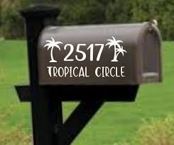 All mailbox dimensions and designs must be approved by the postmaster general (pmg) before it can be sold. Palm Tree Mailbox Decal Address Decal Mailbox Numbers Mailbox Stickers Mailbox Lettering Mailbox Design