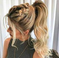 Pin By Ivory Law On Hair Hairstylist Ponytail Hairstyles Easy Braided Ponytail Hairstyles Ponytail Hairstyles