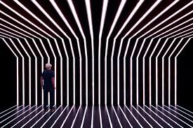 Light Installation Detail At The Dance Hall Withe Light Light Art Installation Light Installation Led Light Installation