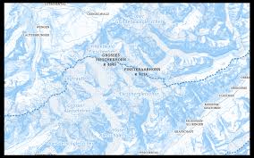 key, peak, 14,032 ft (4,277 m) high, s central switzerland; Map Design Pro Series Portfolio Of Amy Lee Walton
