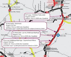 Wkrótce powstaną oferty na budowę miejsc obsługi podróżnych oraz na. Autostrada A1 Pierwszy Nowy Odcinek Z Ruchem 2 2 Juz Dla Kierowcow Mapa