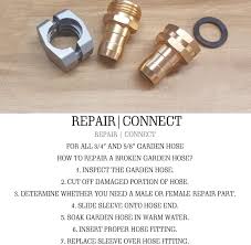 Most kits contain two clamps and a fitting, but some only contain the clamps. Buy Hourleey Garden Hose Repair Fittings Zinc And Aluminum Male And Female Hose End Water Hose Repair Connector 4 Pack Online In Kazakhstan B088mg27h3