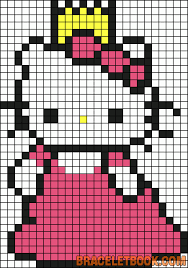 Alpha Friendship Bracelet Pattern 5375 Hello Kitty Princess Kitty Hello Kitty Characters