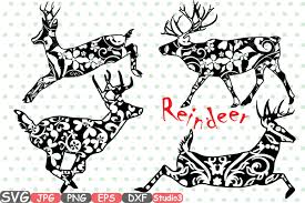 Download Christmas Reindeer Mascot Animal Flower Woodland Monogram Cutting Svg Baby Papa Mama Deer Santa Cricut Design Studio3 Cameo Dxf Zoo 385s By Hamhamart Thehungryjpeg Com