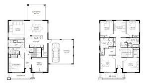 Another portion of these plans include the master bedroom on the main level with the children. 20160411 Apghomes Jasper Combined Floorplan Jpg 1493 870 House Plans With Photos House Plans 2 Storey Small House Blueprints